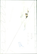 A bride and groom exchange vows during a wedding ceremony. - Vintage Photograph