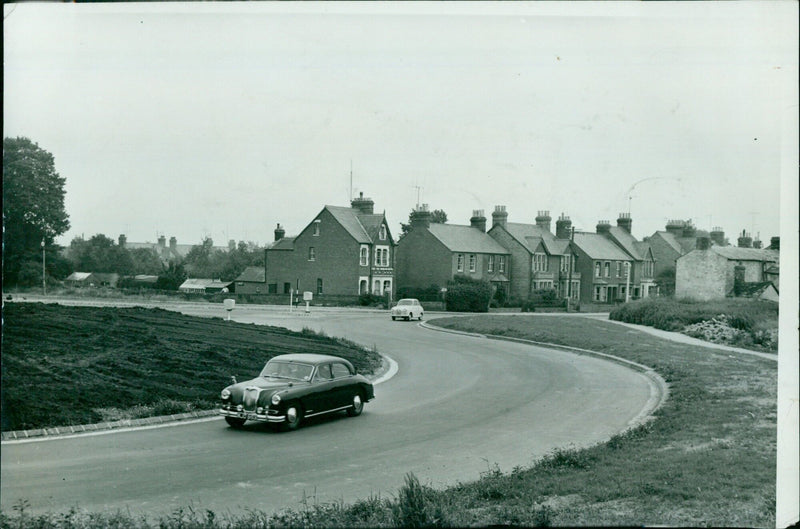 The Roundabout at the 11 Fastorn By-Pass in Roschillende, Eastern Pypall 96. - Vintage Photograph