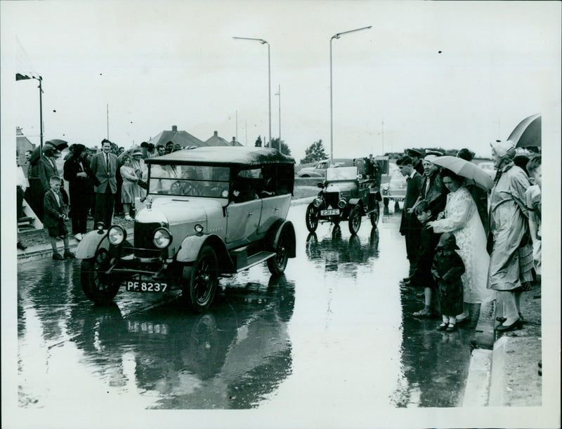 Horn players from Enter B/ perform in the Grening of Pass -7 event. - Vintage Photograph