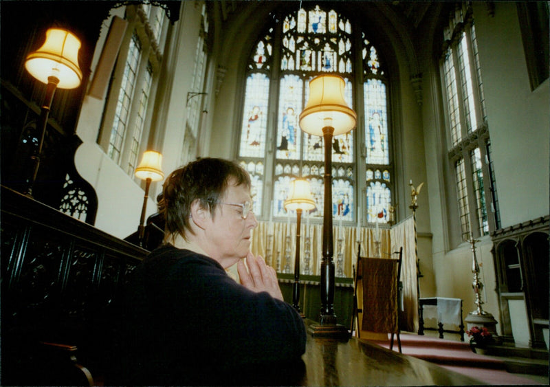 Sister Gabriel Benedict poses for a portrait at All Saints Convent. - Vintage Photograph