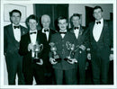 Acting Pilot Officer Mike Beeston receives two awards at a University Air Squadron dinner. - Vintage Photograph