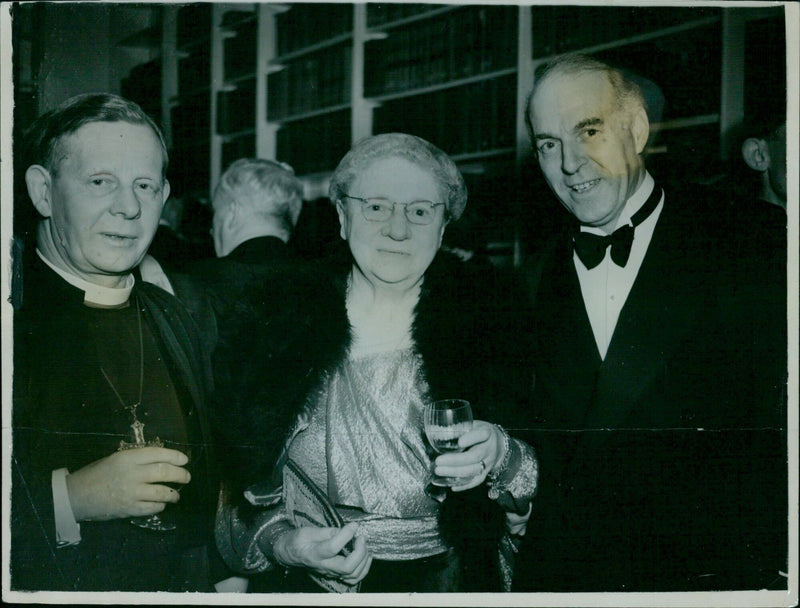 Opening of the law library at Christ Church, Oxford. - Vintage Photograph