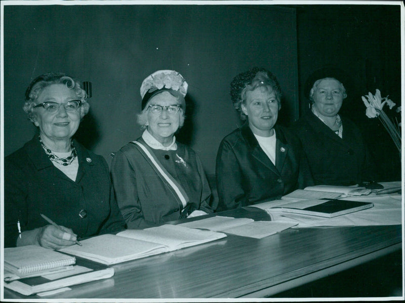 Four members of the 1961 XV Z N.B.H. Series pose for a portrait. - Vintage Photograph