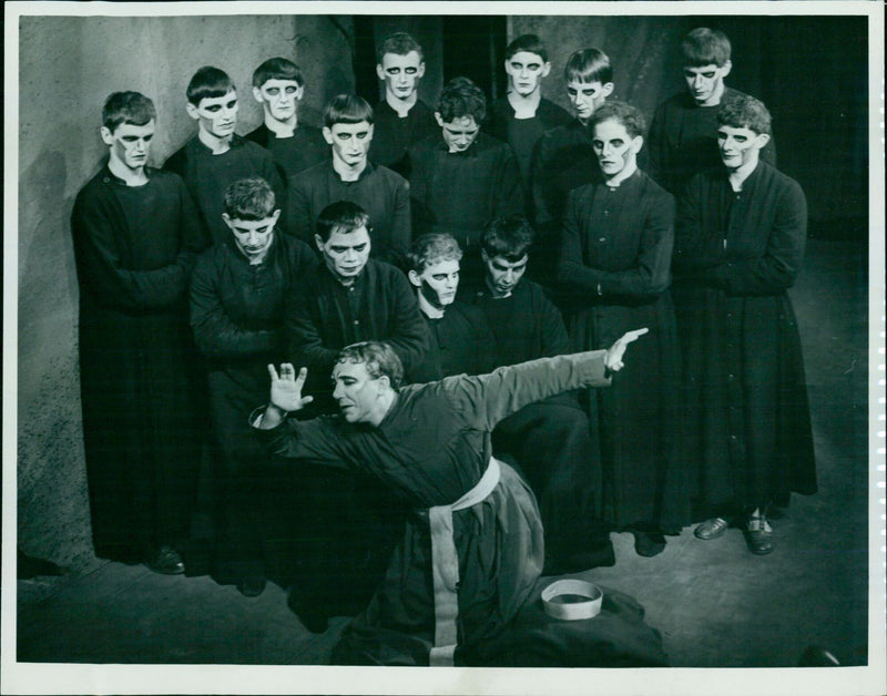 The Oxford University Opera Club performing under the direction of Terence Connery. - Vintage Photograph