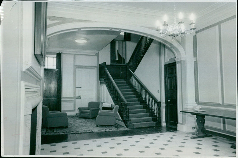 The Judges Lodgings at The Hall LTD. in Oxford, England. - Vintage Photograph