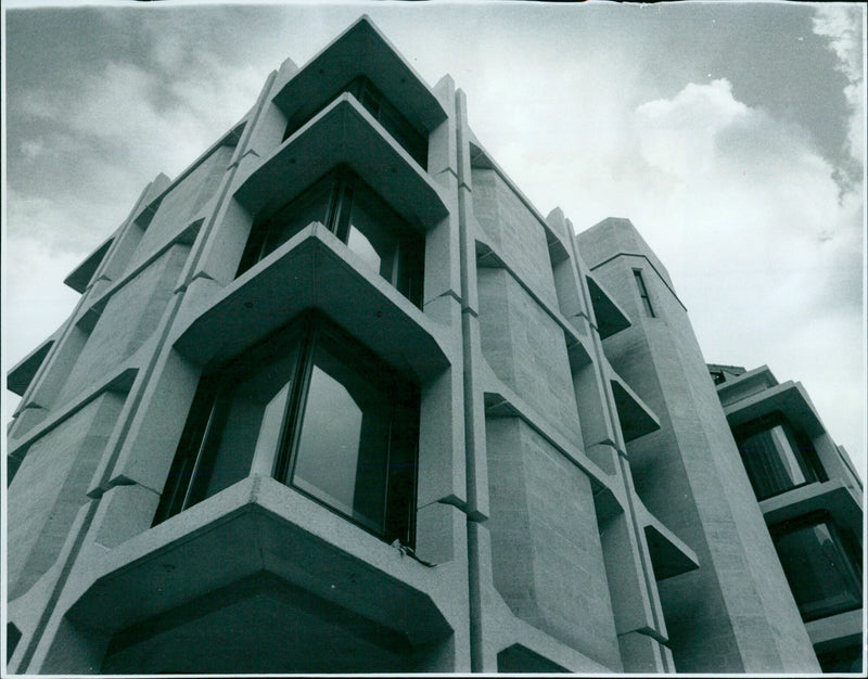 The Sir Thomas White Building at St. John's College in Oxford. - Vintage Photograph