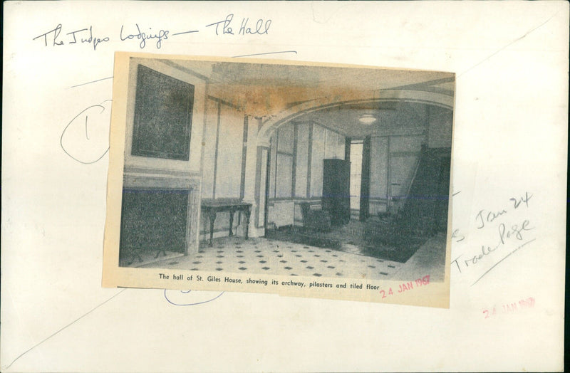 The Judges Lodgings at St. Giles House - Vintage Photograph