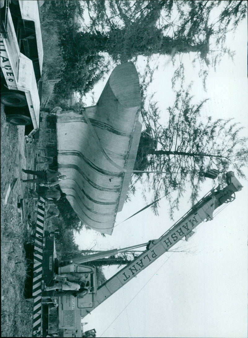 The ACEC XCR ISV Marsh Plant Ash Plant is seen in Oxford, Washington. - Vintage Photograph