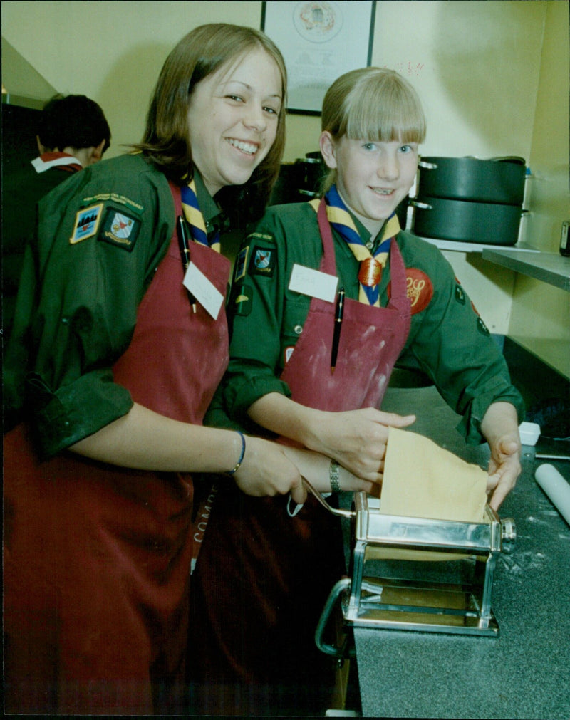 43rd Oxford Scouts cooking at Le Manoir aux Saisons. - Vintage Photograph