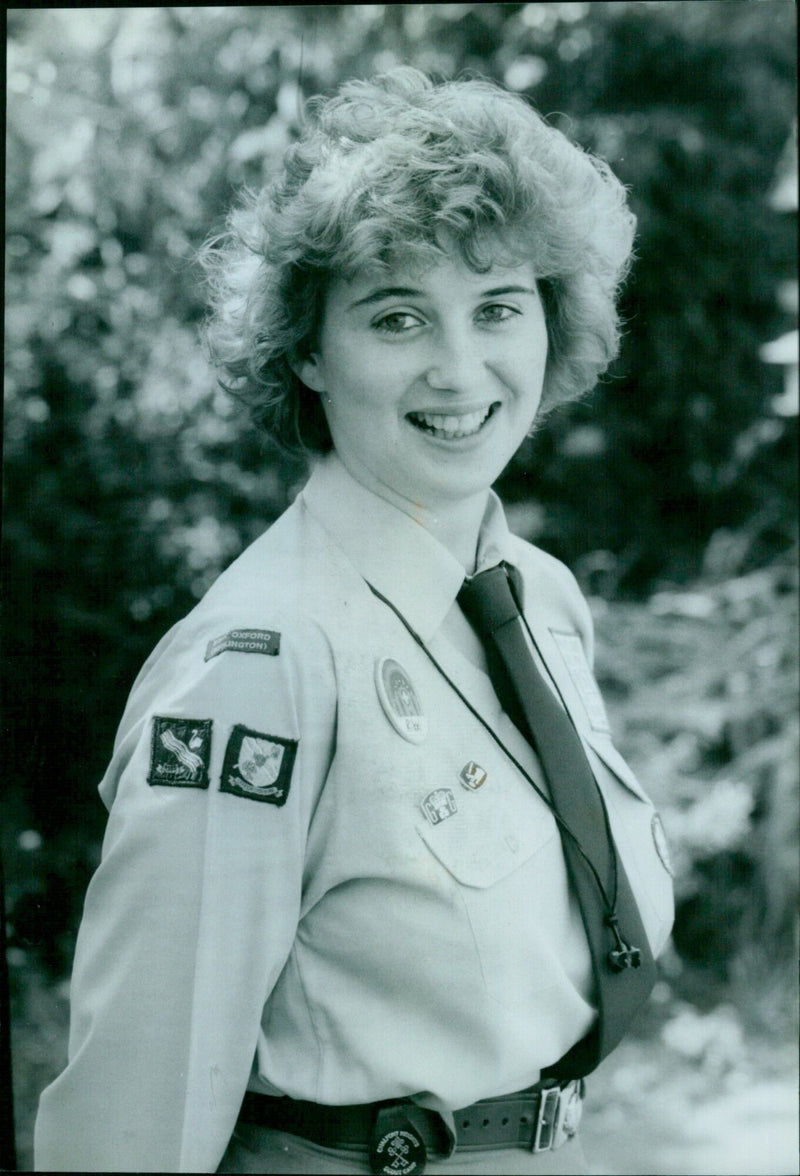 Trisha Hawtin, 19, is the youngest and only Venture Scout in the Oxford Isis district to earn the advanced award for Scout leaders. - Vintage Photograph