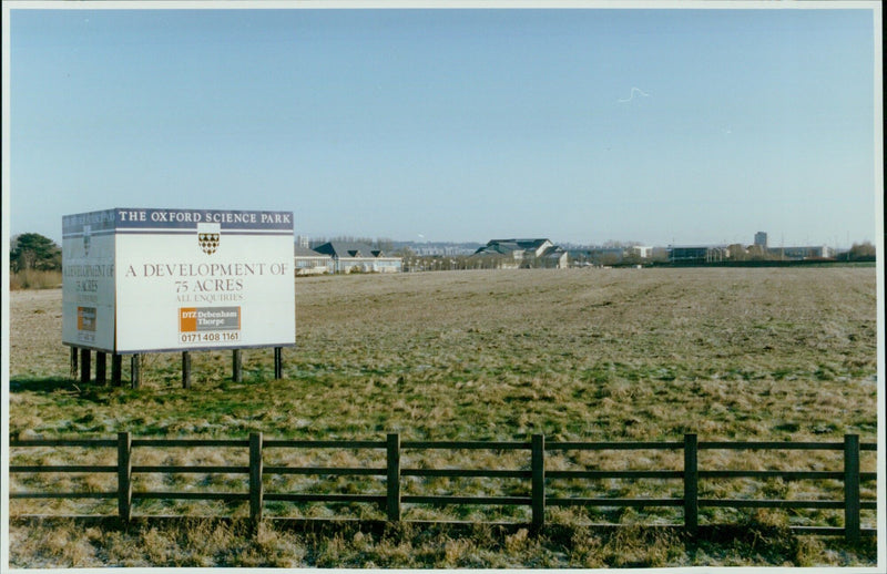 Construction of the Oxford Science Park is underway. - Vintage Photograph