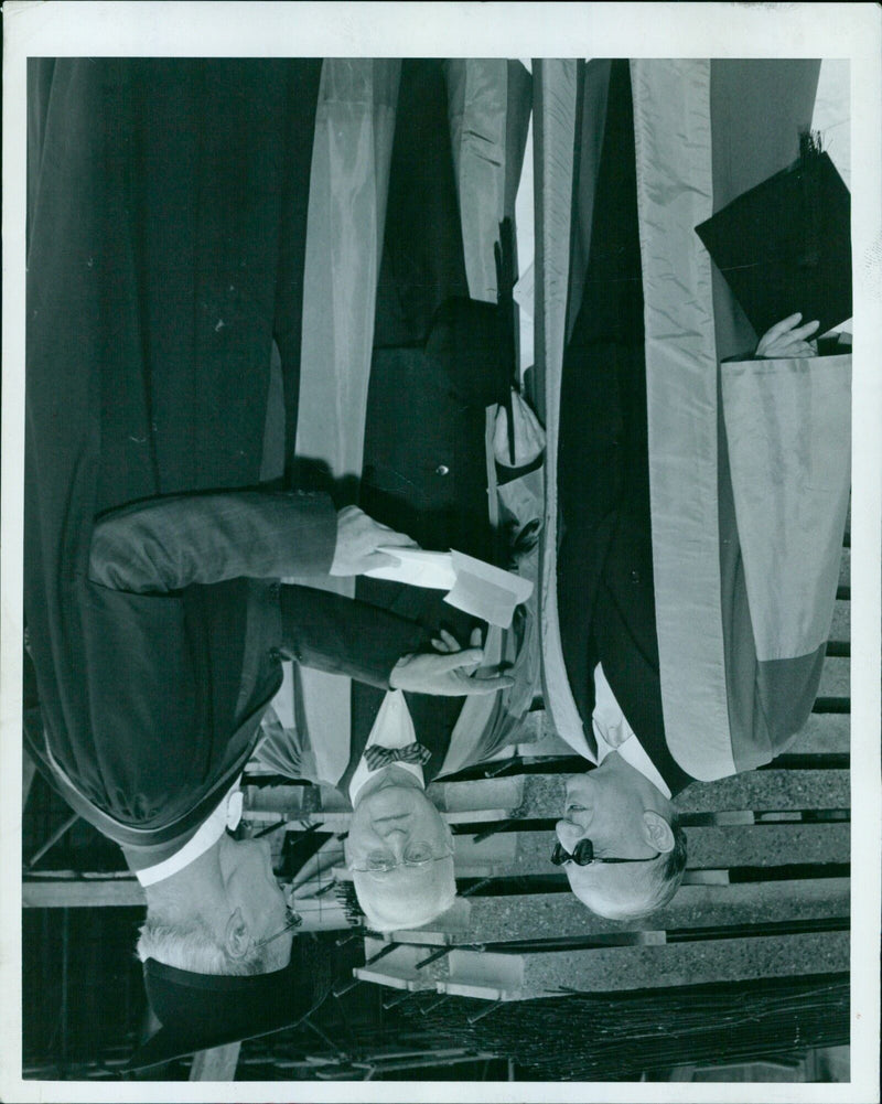 Students celebrating the end of their exams in Oxford, England. - Vintage Photograph