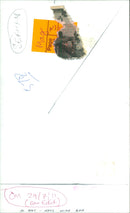 A man enjoys a beer at a bar in London, UK. - Vintage Photograph