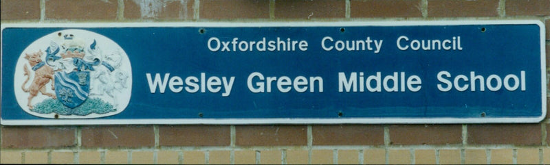 Oxfordshire County Council Wesley Green Middle School headteacher Paul Reast poses for a photograph. - Vintage Photograph