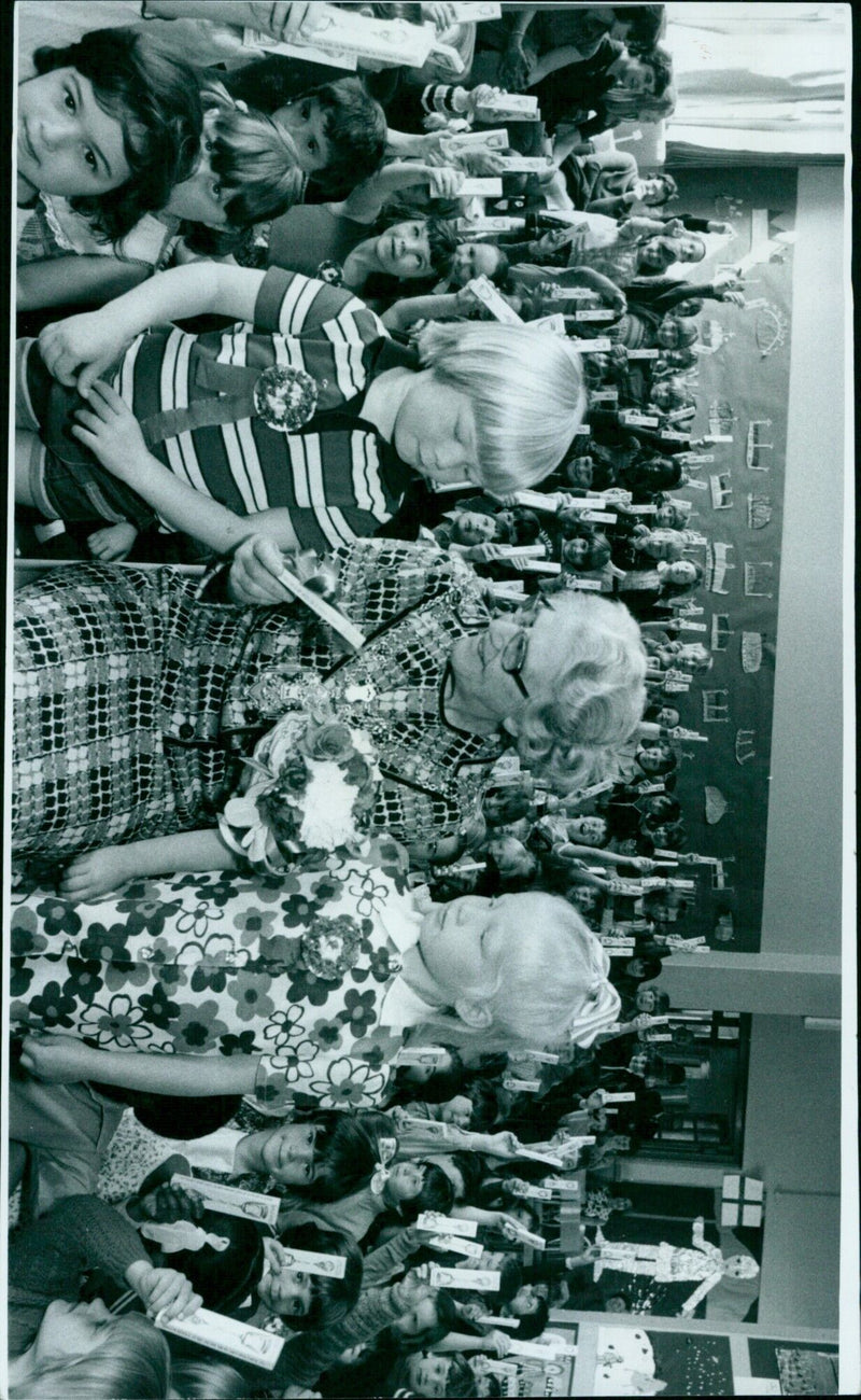 A group of students pose for a photograph at MITAN. - Vintage Photograph