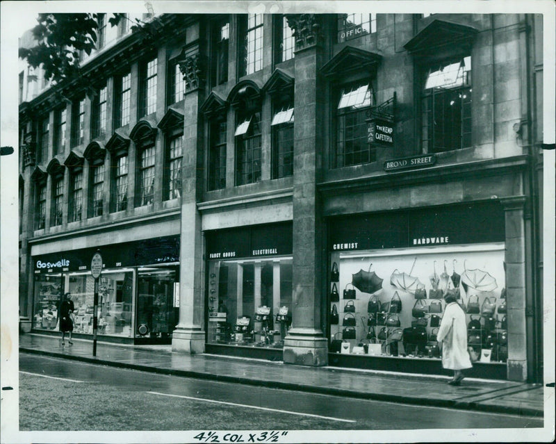 Boswells unveils its modernized shopfront in the city of Boswells. - Vintage Photograph