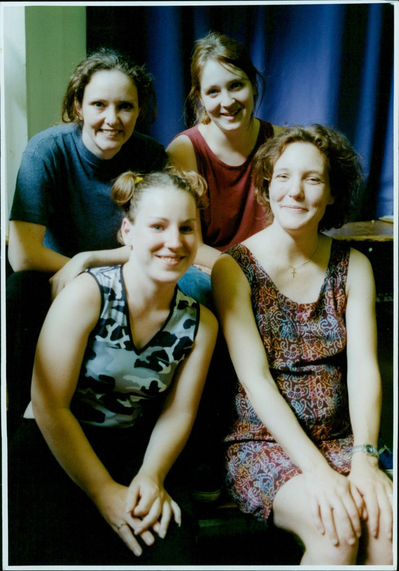 Students from St Augustine's School performing a play about teenage mothers. - Vintage Photograph