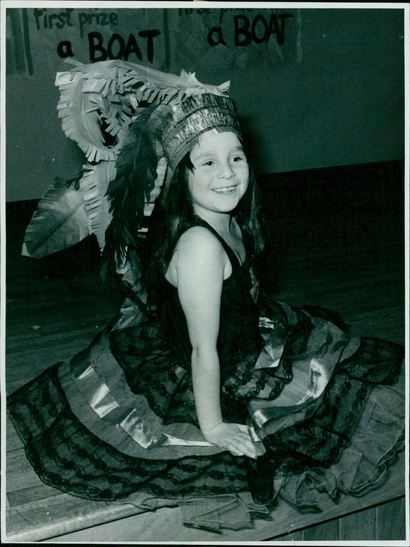 Students perform a school play at Oxford In fanté School. - Vintage Photograph