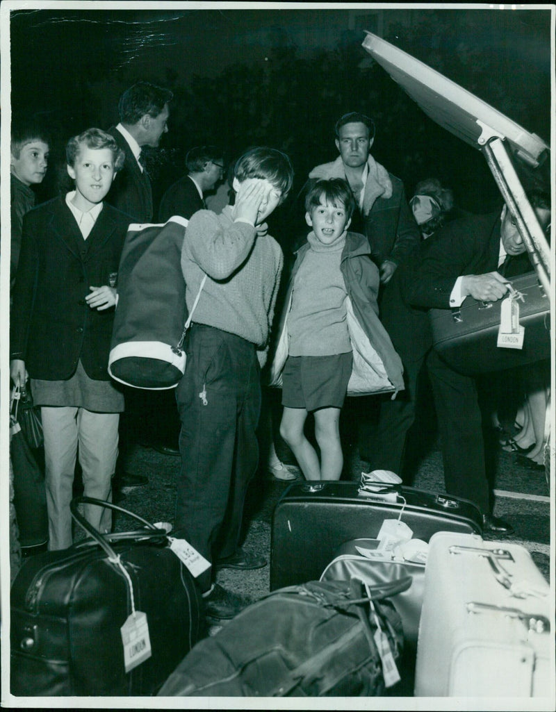 Anti-Vietnam War protesters march in London on May 30, 1968. - Vintage Photograph