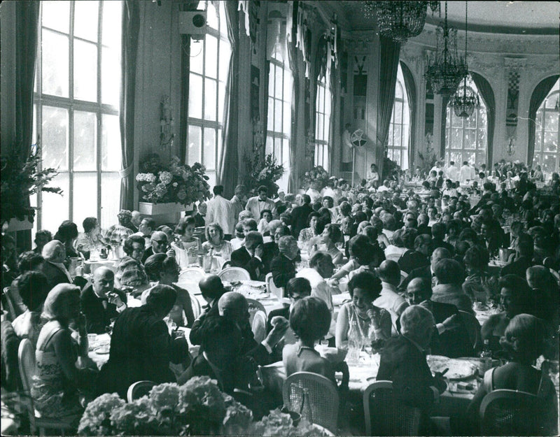 Swedish Prime Minister Tage Erlander speaks at a press conference in Stockholm on August 20, 1963. - Vintage Photograph