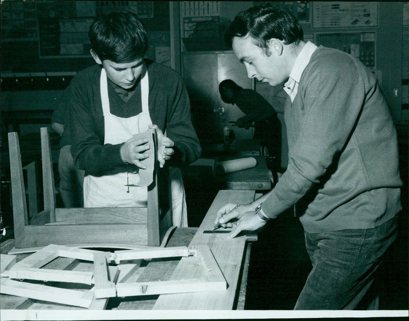 Community members of Blackbird Leys, Oxford, come together for activities and classes. - Vintage Photograph