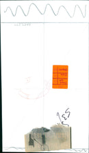 A homeless man sits in a BART Station in Oakland, California. - Vintage Photograph