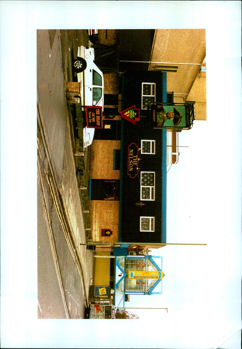 A view of the Nelson Cowley Mros and Nelson Car Park in the Nelson S M Inns & Nelson. - Vintage Photograph