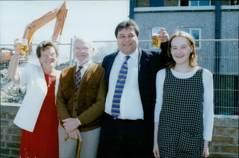 Demolition of Oxford-News flats for new residences in Pance of Tes - Vintage Photograph