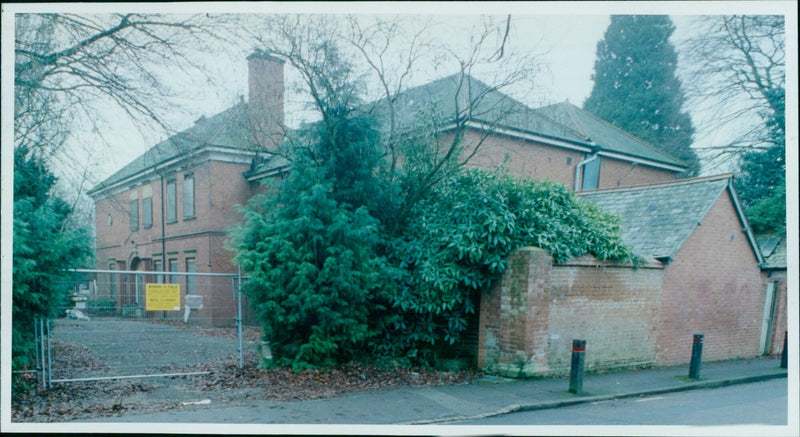 An old youth hostel in Headington is boarded up. - Vintage Photograph