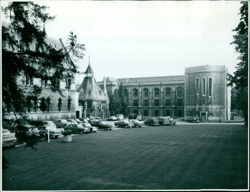 Surveyor at the University of Oxford's Maithouts Marsh Lane Site. - Vintage Photograph