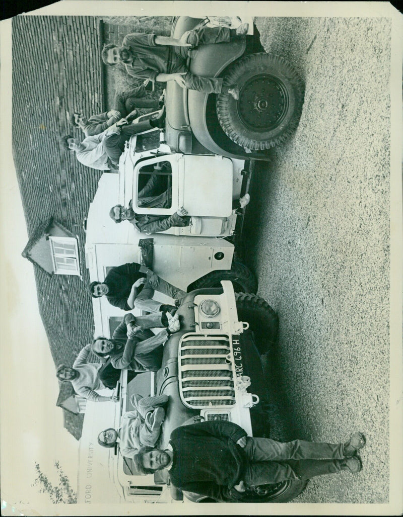 Ford University students participating in the Arc 496 H program on May 15, 1970. - Vintage Photograph