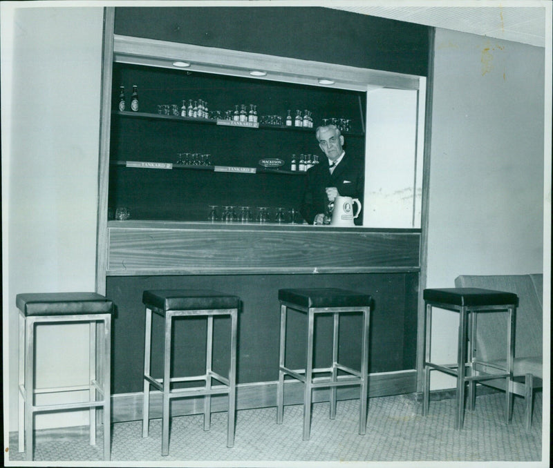 Residents at the Oxford University Extramural Studies Residential Centre celebrating St. Patrick's Day. - Vintage Photograph