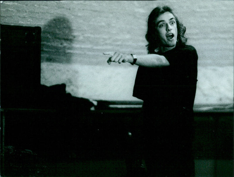 Musician performing at Oxford Union Jazz Cellar. - Vintage Photograph