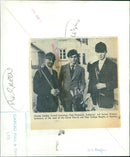 Hunt members and their beagles gather at the Christ Church and New College Beagles hunt at Beckley. - Vintage Photograph