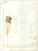 Four-wheel-drive vehicles drive through a flooded street. - Vintage Photograph