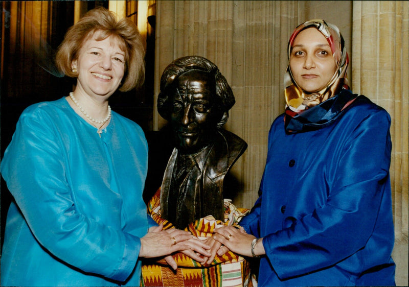 Leila Aboula receives the Caine Prize for African Writing. - Vintage Photograph