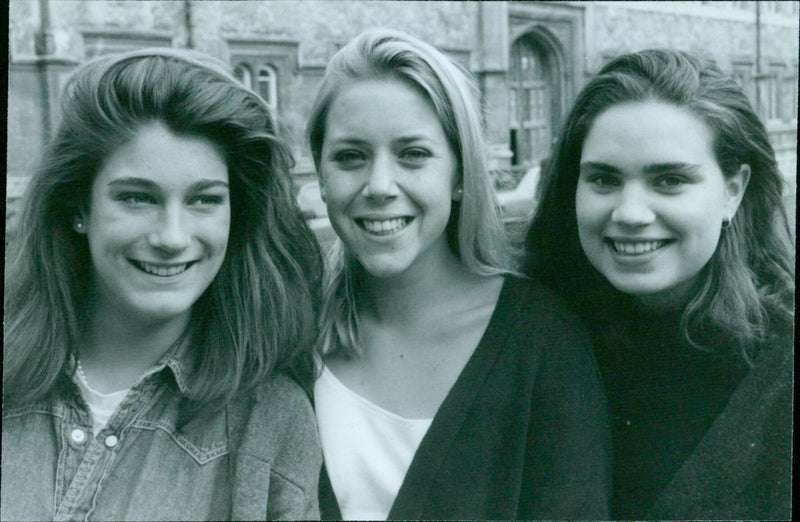 Students and teachers on a field trip to explore educational opportunities. - Vintage Photograph