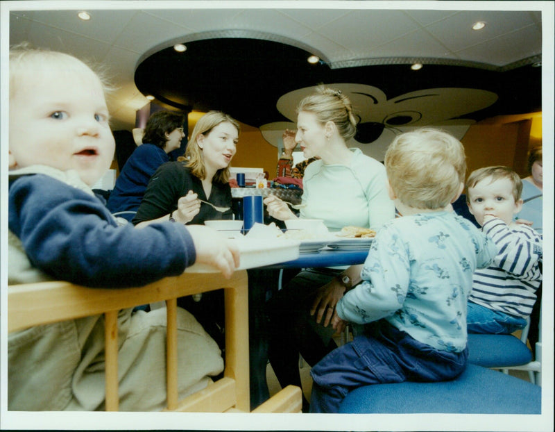 The Fabulous Bakin' Cafe at Gloucester Green is bustling with customers. - Vintage Photograph