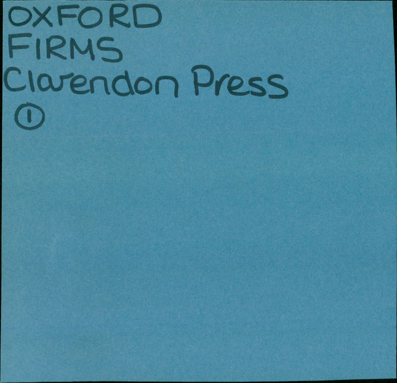 The Oxford Clarendon Press building in Oxford, England. - Vintage Photograph