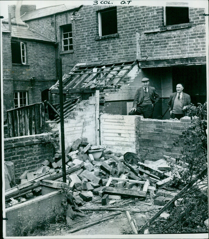 Ruins of Cranham Street following demolition in 1961. - Vintage Photograph