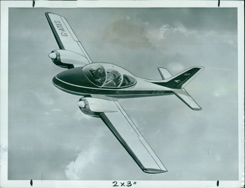 The M.117 and A.109 Airedal airplanes on display at a British air show. - Vintage Photograph