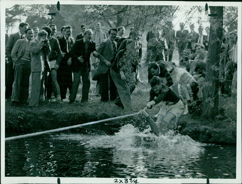 Members of the St. Peters Hall team take part in a go tournament. - Vintage Photograph