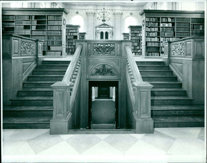 A father and daughter heading to the library at Lim Chit S-Photos College in Dad Flore. - Vintage Photograph