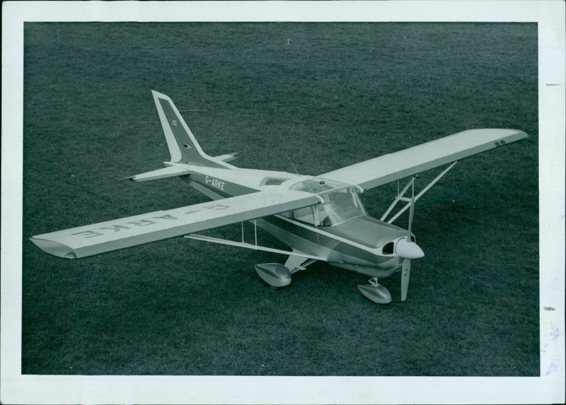 The BEAGLE-Auster A. 109 'AIREDALE' executive and touring aircraft takes flight in 1961. - Vintage Photograph