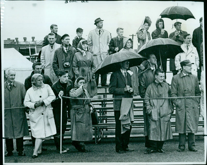 A large crowd gathered at Pressed Steel in Oxford celebrating the Gala. - Vintage Photograph