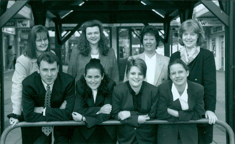 Swindon trainees celebrate their exam success. - Vintage Photograph