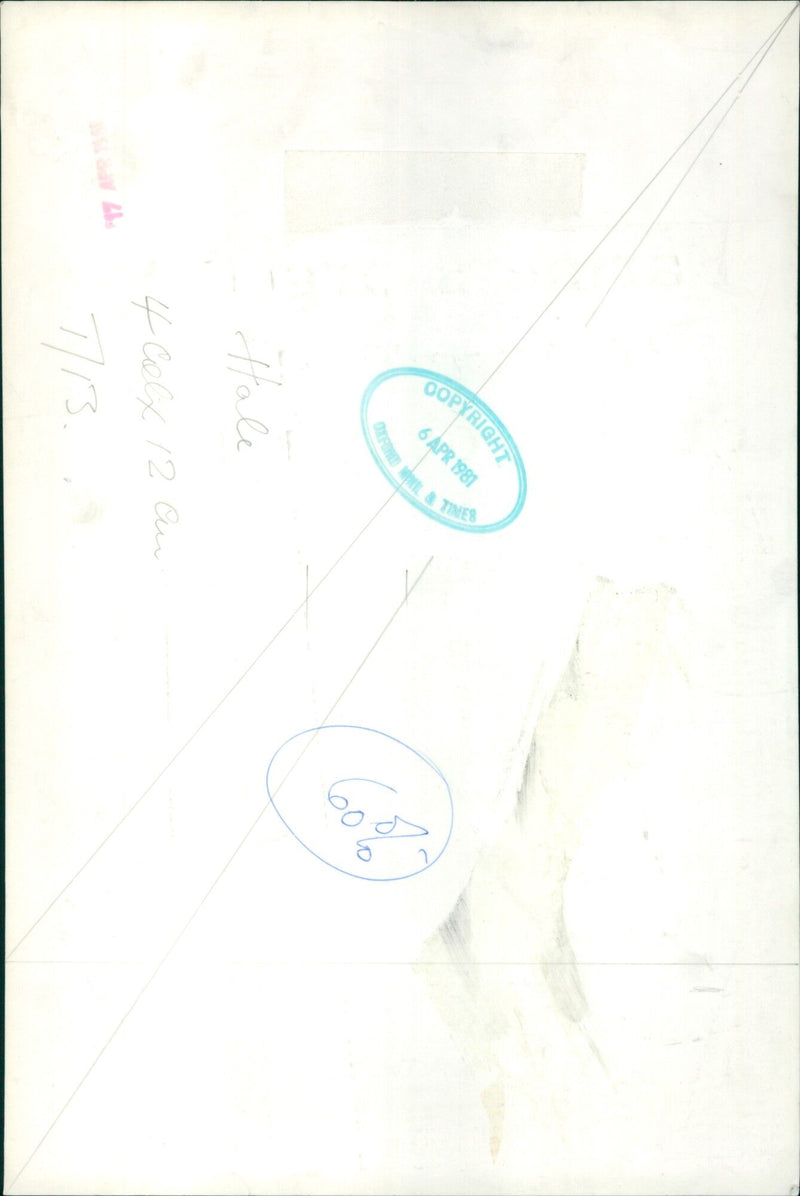 People gather in the streets of London to protest the Falkland Islands War. - Vintage Photograph