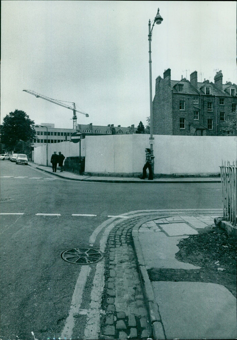 An aerial view of the construction site of the CH 110 ОСТ 1973 OM PS wedlunch x² cols x6. - Vintage Photograph