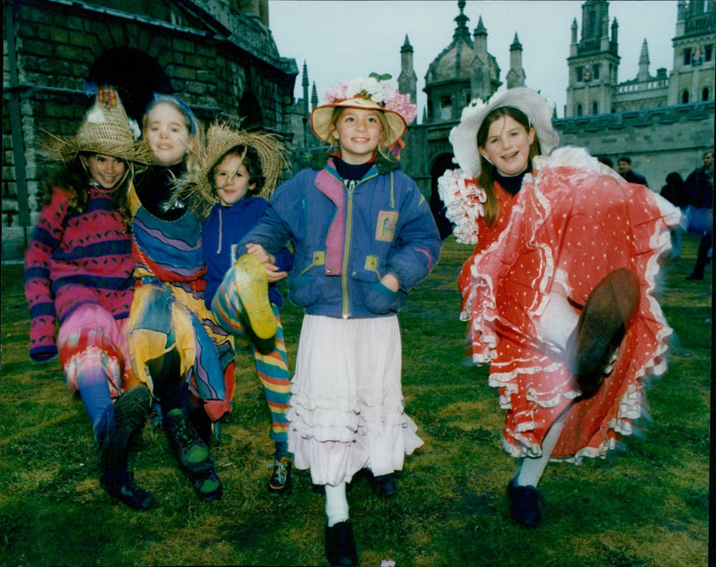 Loungstals CEREBlOaf May Day celebration in Oxford. - Vintage Photograph