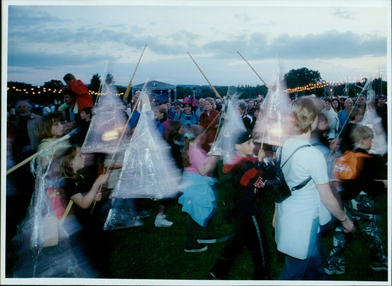 Spectacular night in South Parks. - Vintage Photograph